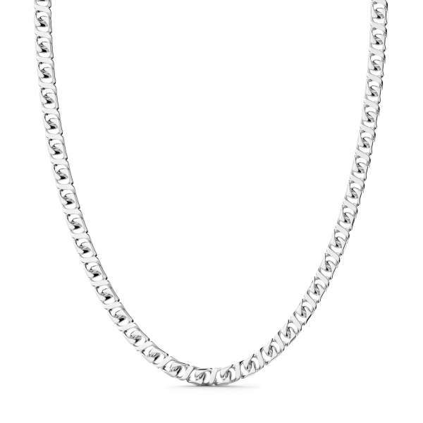 Collier maille gourmette Zancan en argent.