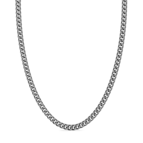 Zancan silver curb chain...