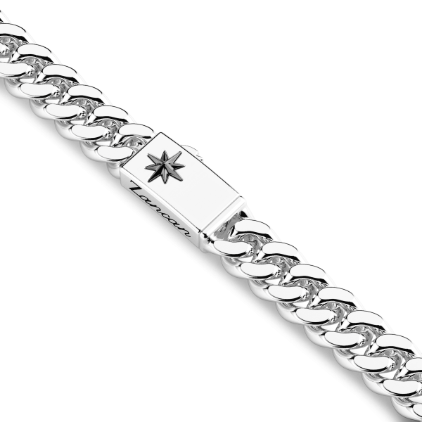 Zancan silver curb chain...