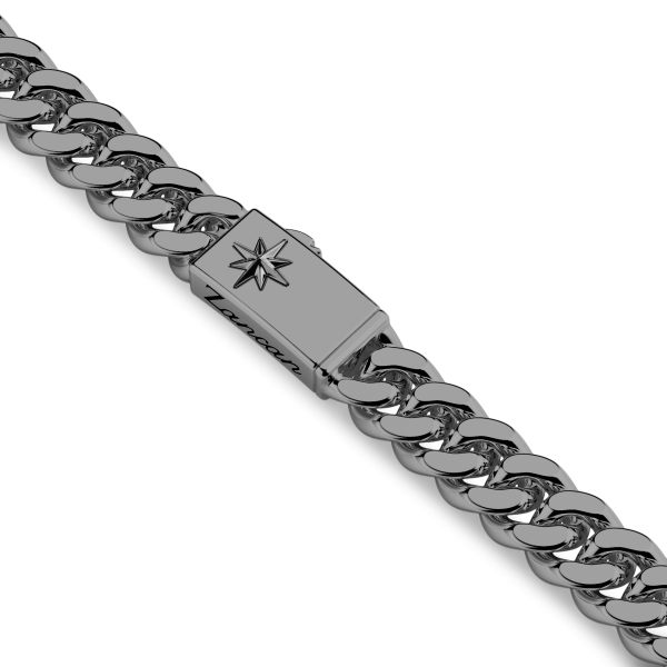 Zancan silver curb chain...