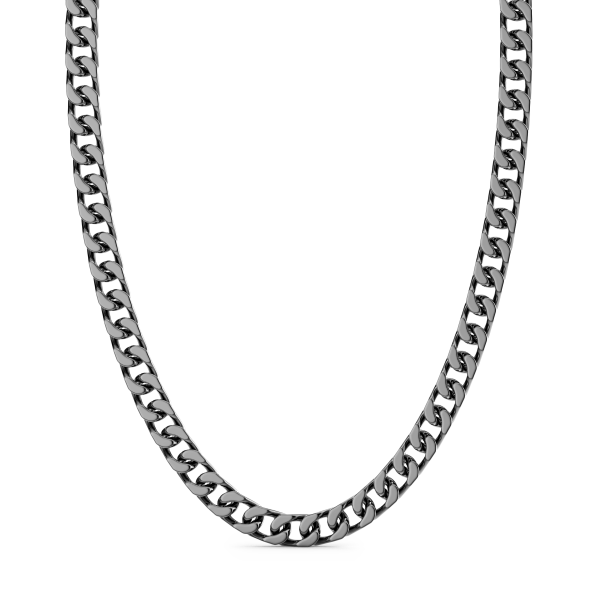 Zancan silver curb chain...