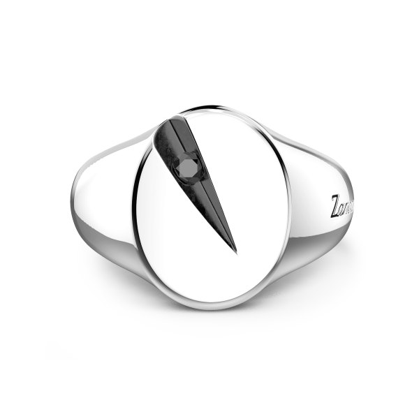 Zancan silver chevalier ring.