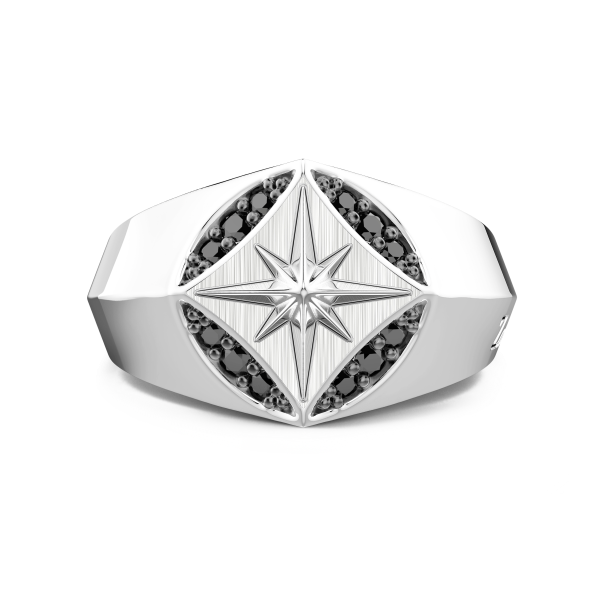 Zancan silver chevalier ring.