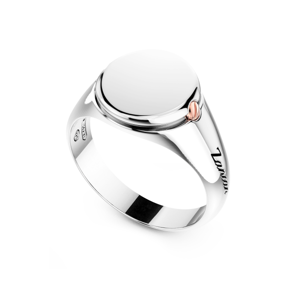 Zancan silver chevalier ring.