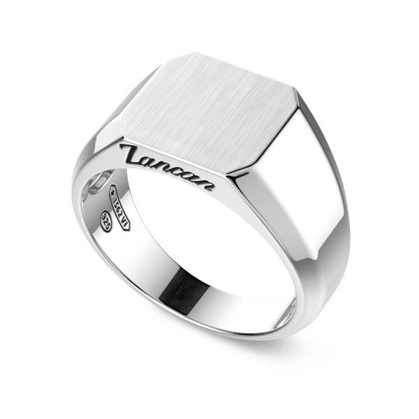 Zancan silver chevalier ring.