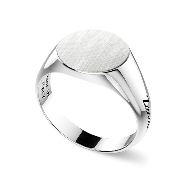 Zancan silver chevalier ring.