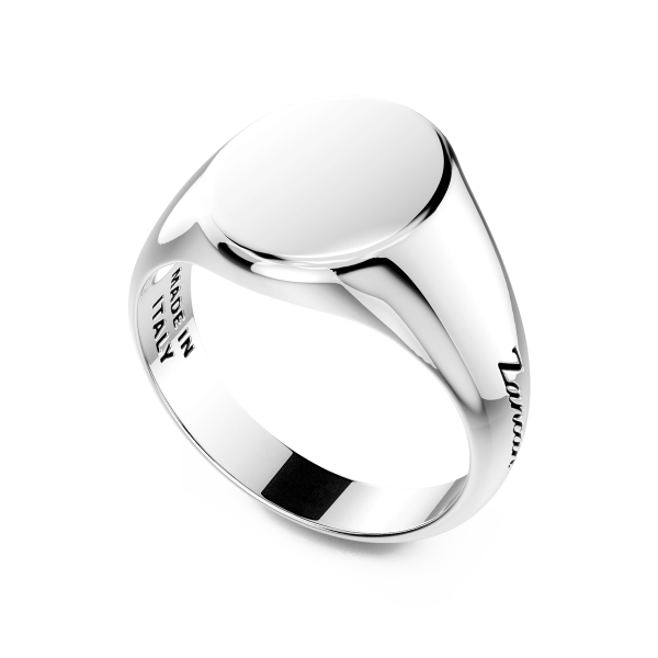 Zancan silver chevalier ring.