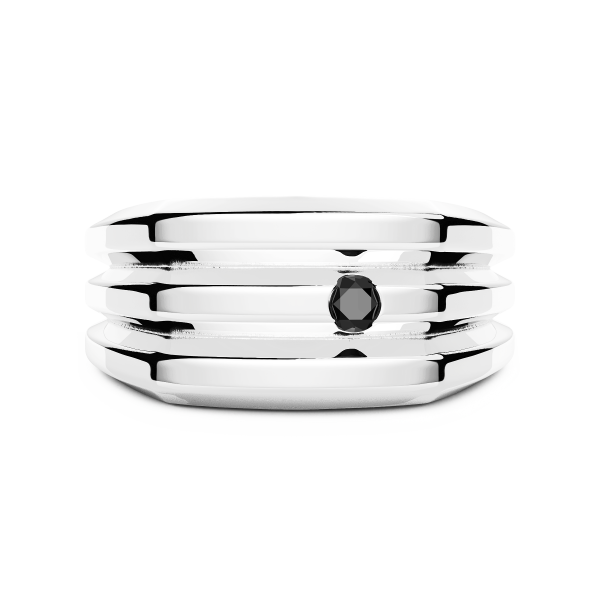 Zancan silver chevalier ring.