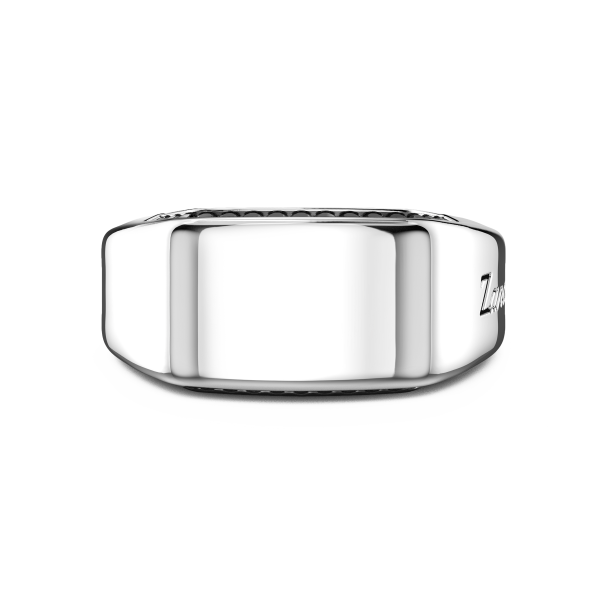 Zancan silver chevalier ring.