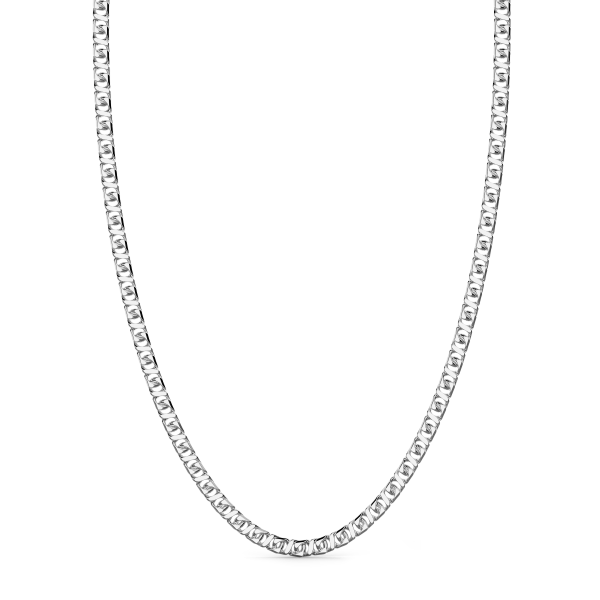 Zancan silver curb chain...