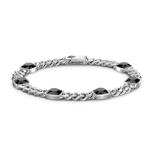 Zancan silver curb chain...