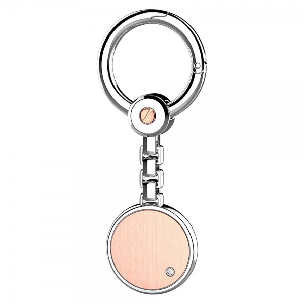 Silver and pink gold keyholder