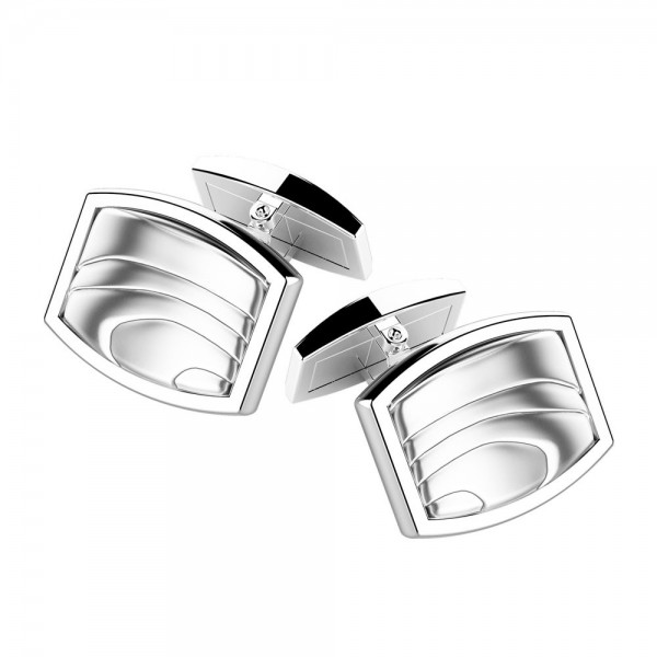 Silver cufflinks.