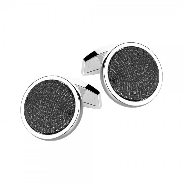 Silver cufflinks.