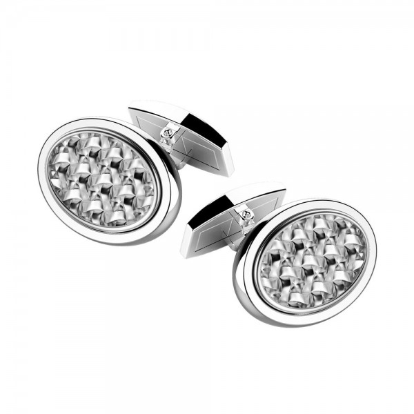 Silver cufflinks.