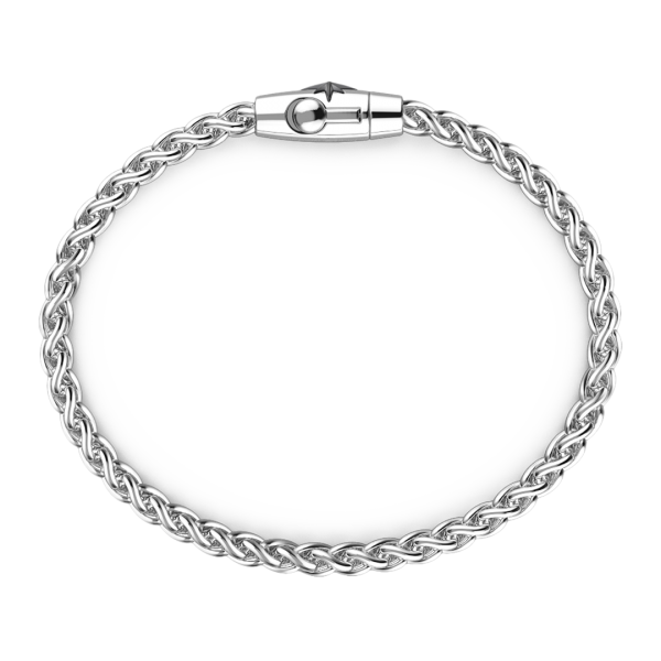 Bracciale solo maglia Zancan in argento.