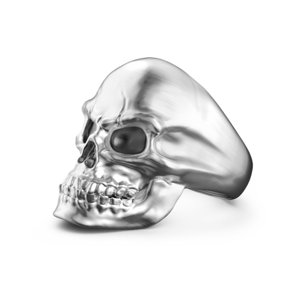 Zancan silver skull ring