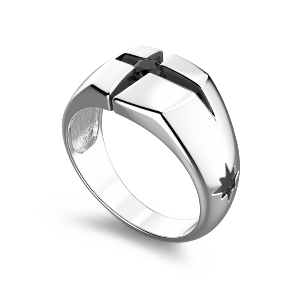 Zancan silver ring with...