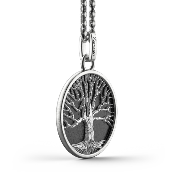 Collana Zancan in argento con pendente ad albero della vita.