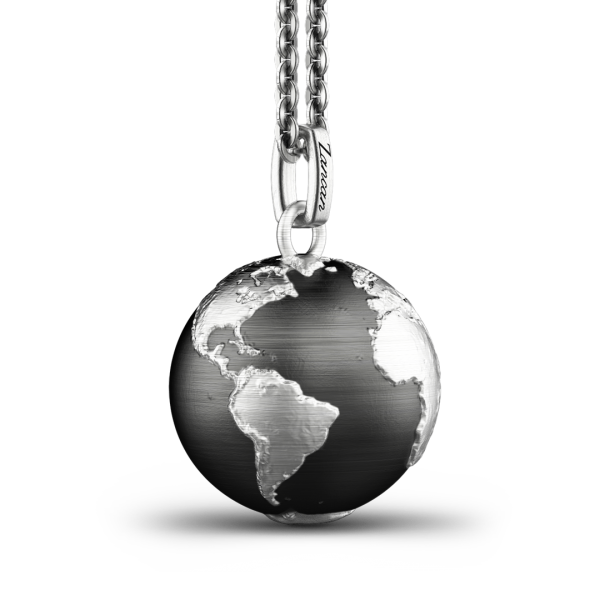 Collana Zancan in argento con pendente a globo.