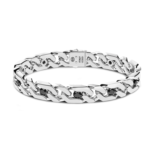 Zancan silver curb chain...