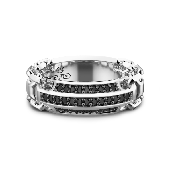 Zancan silver band ring...