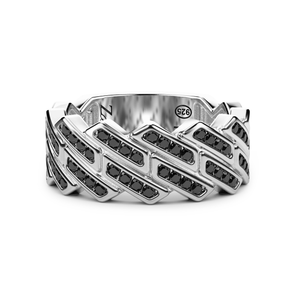 Zancan silver band ring...