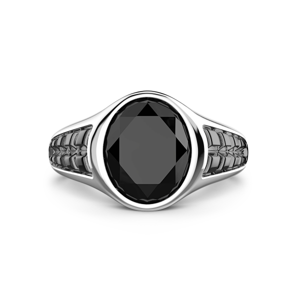 Zancan silver signet ring...