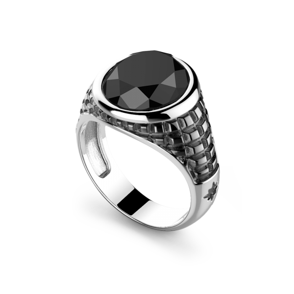 Zancan silver ring with...