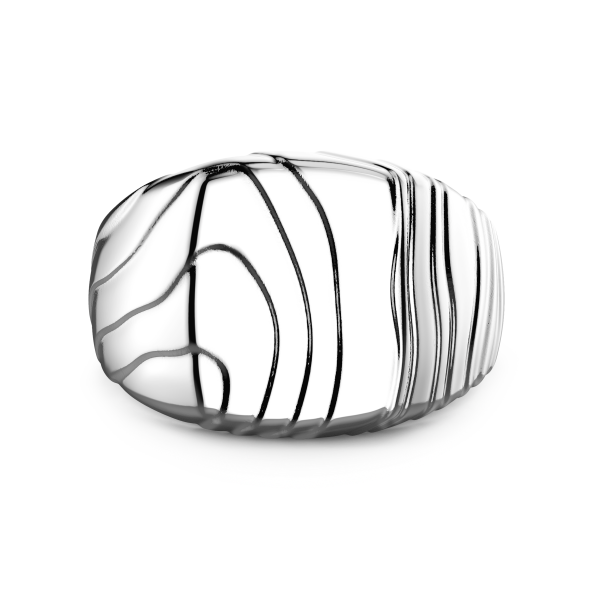 Zancan silver signet ring.