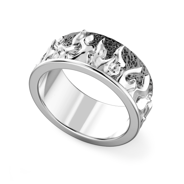 Zancan silver band ring...