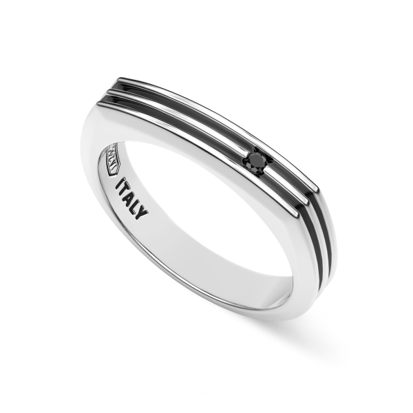 Zancan silver band ring...